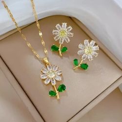 CUTE NECKLACE & EARRINGS SET 