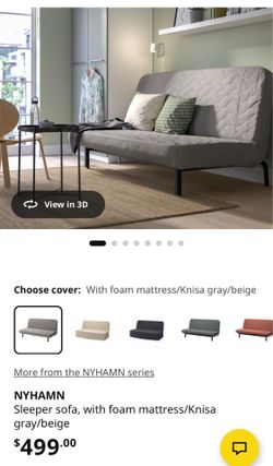 *MOVING, MUST GO* Gray futon with silver frame