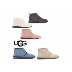 UGG Women's Neumel Natural Classic Boots Faux Fur Size 7 Blue OR Beige