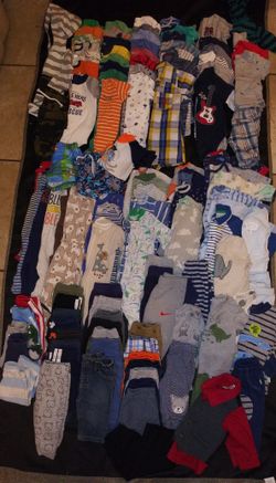 116 pc lot Baby Boy Clothes size 3-6, 6 months