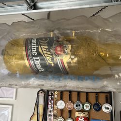 Pool table light retro Miller Light