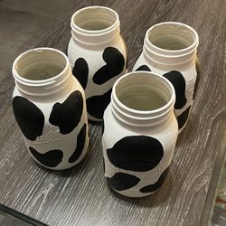 Cow Print Mason Jars - 32oz
