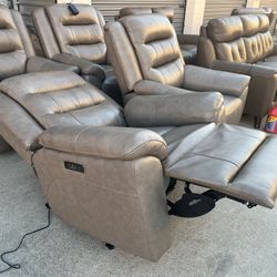 Mason Leather Power recliners