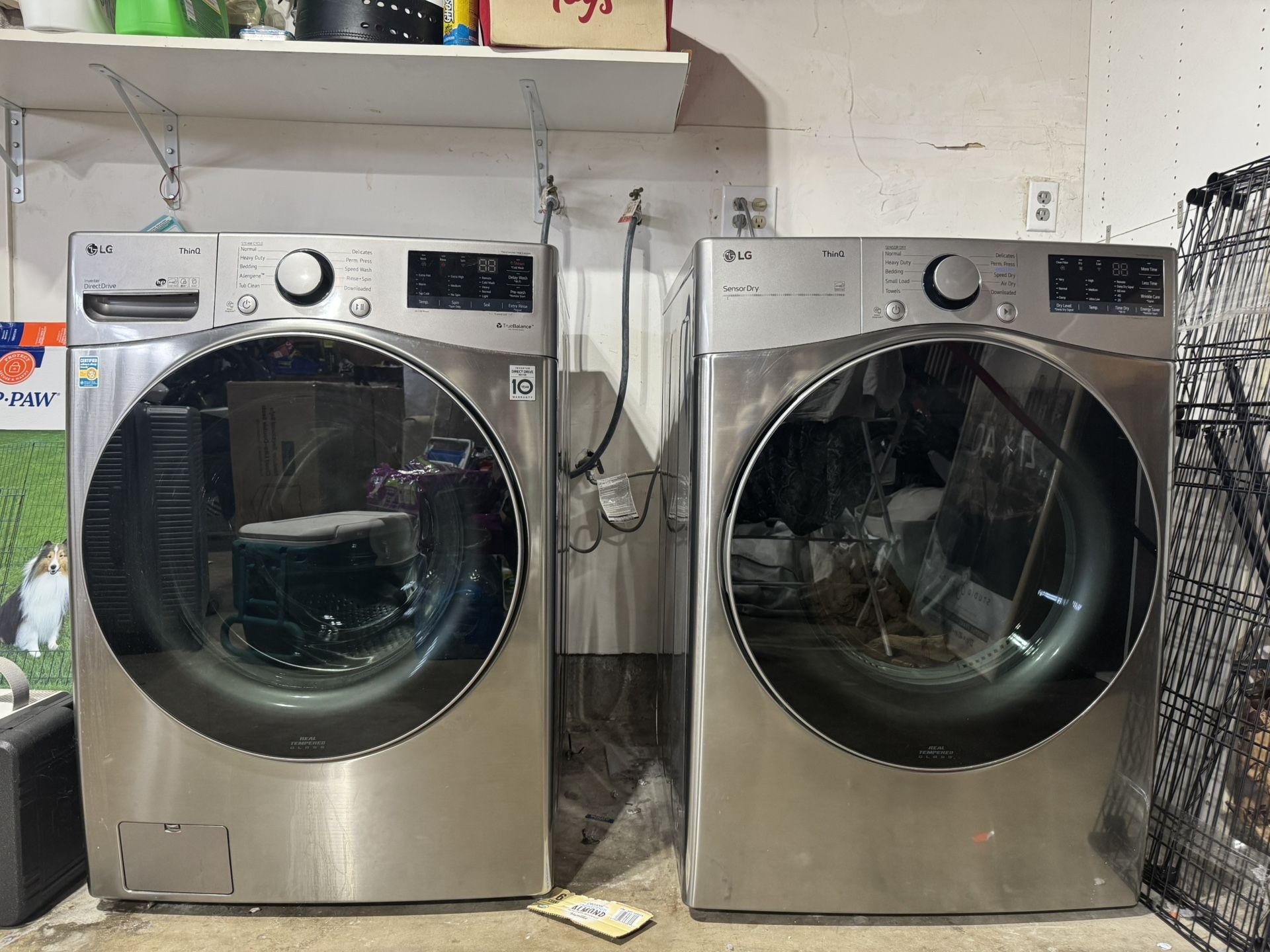LG ThinQ Washer And Gas Dryer