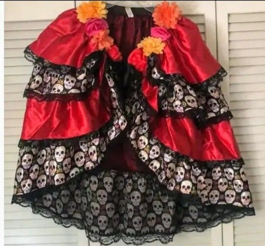 Costume
Day of the Dead Tie-On Bustle Skirt Halloween Costume