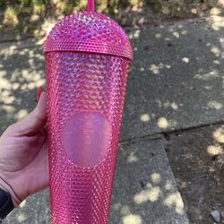 Starbucks Studded Dome Pink Tumbler
