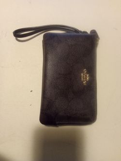 Coach Leather Wristlet Wallet