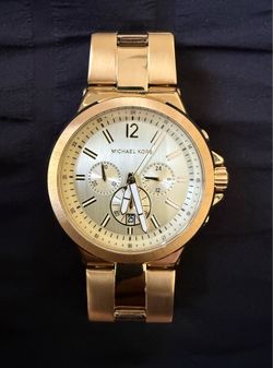 Michael Kors MK-8278 Gold-Tone Chronograph Watch