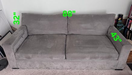 Couch, sleeper sofa,  crate & barrett