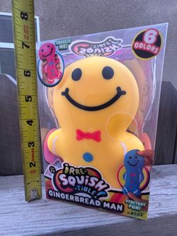Jumbo squishy squeeze gingerbread man
