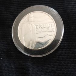 DONALD J TRUMP 1 OZ 999 SILVER ROUND