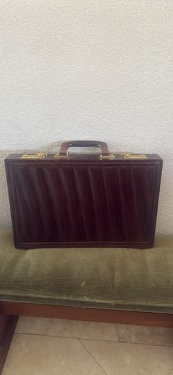 Amilet leather briefcase