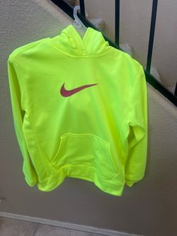 Nike therma fit neon yellow hoodie