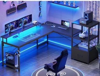 L Shaped gaming desk