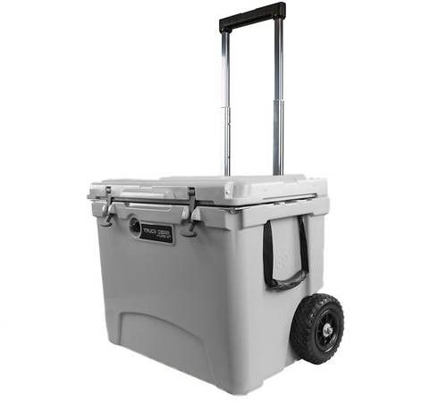 60qt Rolling Cooler With Accessories NEW