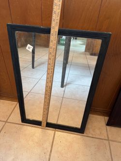 Vintage Wall Mount Medicine Cabinet w/ Mirror Door & Botanical Interior Accent