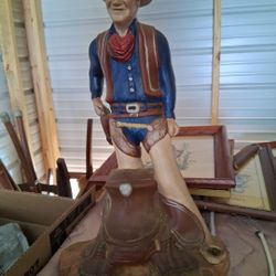 John Wayne Ceramic Statue 
