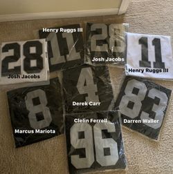 NEW Las Vegas Raiders Jerseys - read description for players