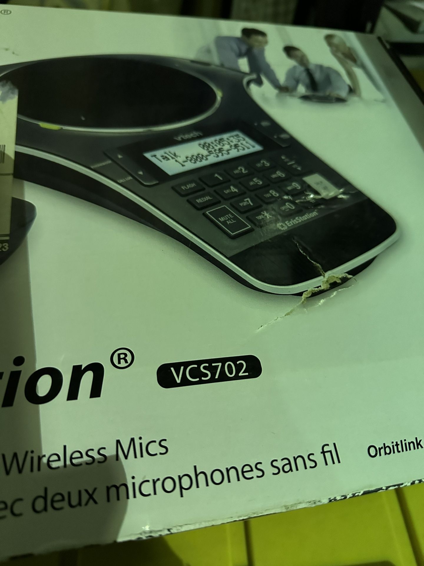 Tech VCS conference Phone With 2 Wireless Microphones
