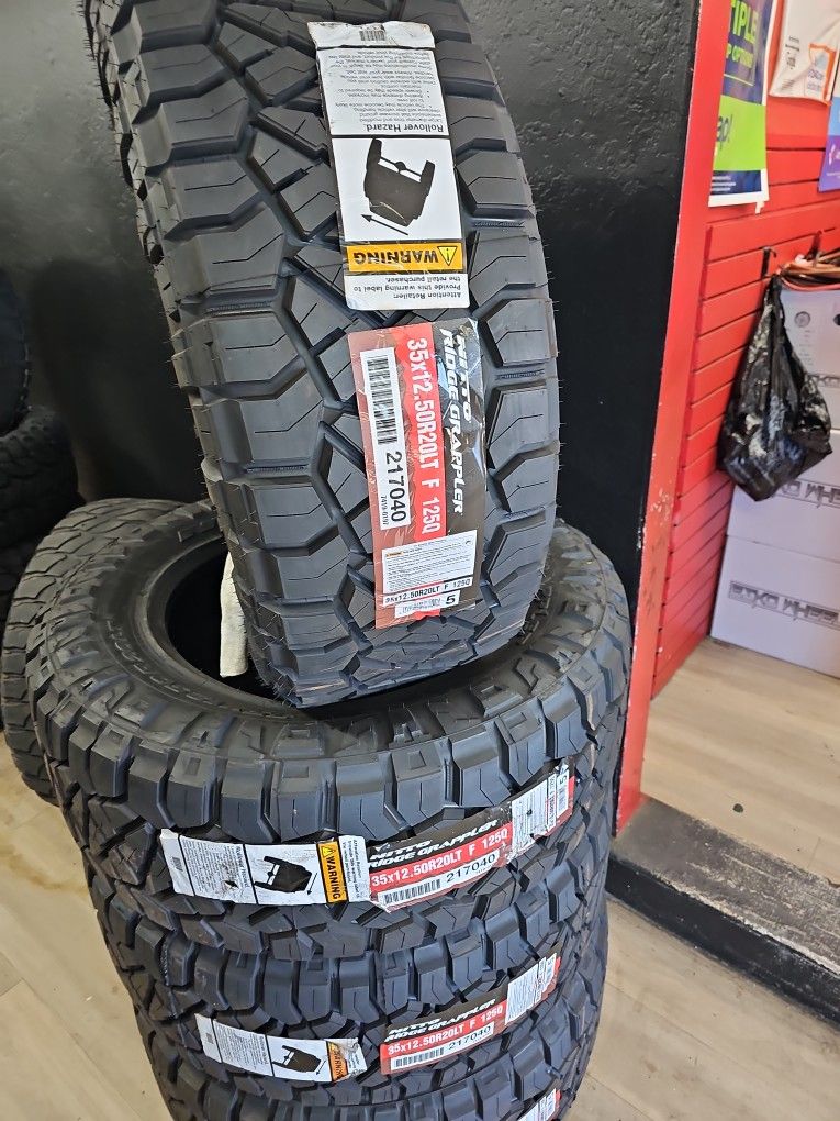 Brand New Set Of Nitto Ridge Grappler 35 1250 20 Lt 
