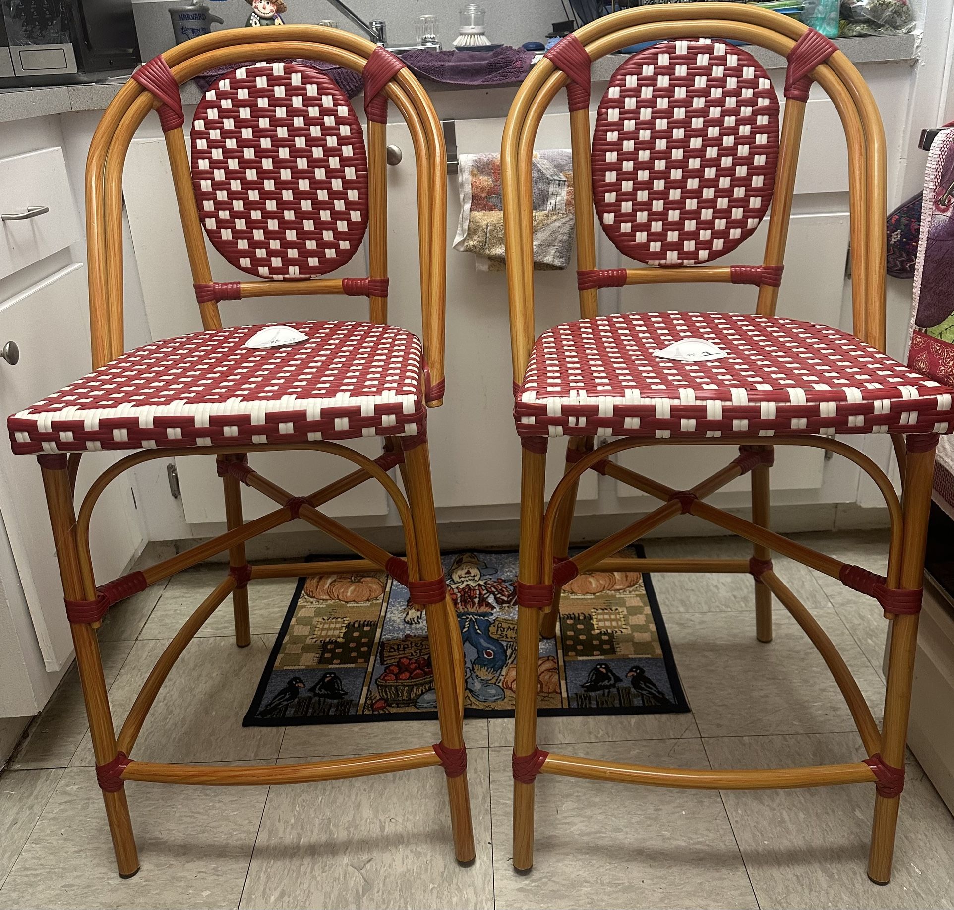 Pottery Barn Bistro Stools- Pair-$325.00 (MakeMeAnOffer!