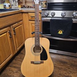 FENDER FA-100 ACOUSTIC GUITAR WITH STAND