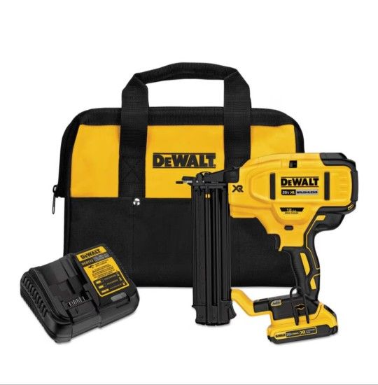 DEWALT 20V MAX* Cordless Brad Nailer Kit, 18GA (DCN680D1)