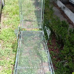 Vintage Wrought Iron Lawn Chair