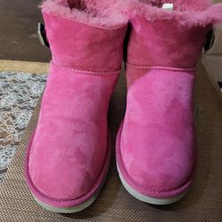 PINK UGGS BOOTS SIZE 7 WOMEN'S 