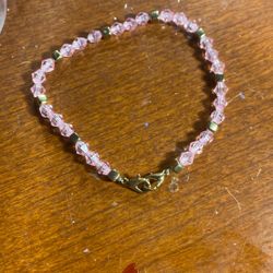 Cute pink and gold bracelet