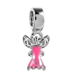 NEW Tinkerbell Pink Dress Dangle Charm.  From a clean and smoke-free household.  Bundle to save on shipping costs!  Shipping or Pick up Only at 23rd S
