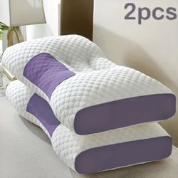  Two Soft Woven Neck Massage Pillows for Couples - 