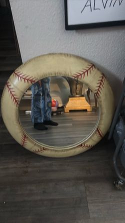 Metal frame mirror