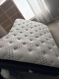 Full sized mattress with box spring