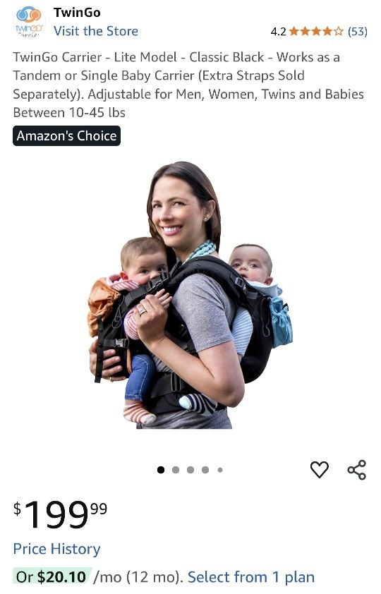 TwinGo Baby &Toddler Carrier