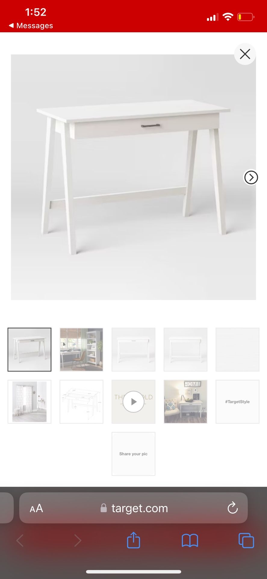 White Desk Modern