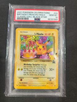 Birthday Pikachu PSA 10 Pokemon Cards