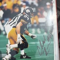PITTSBURGH STEELERS CHAD BROWN 8 X 10 AUTOGRAPHED PHOTO 