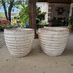 White Honeycomb Clay Pots . (Planters) Plants, Pottery, Talavera $65 cada una.