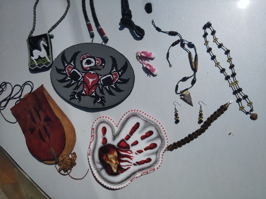 Native Art, My Hand Beaded 3D Mini Nike Shoes, M.I.W., Etc