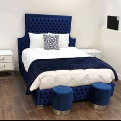 Tufted Bedframe , Bedroom Set , MANY IN STOCK 💙