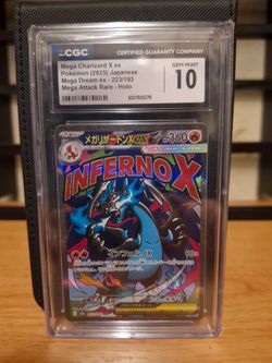 CGC 10 Mega Charizard X ex Japanese Holo Pokemon Card