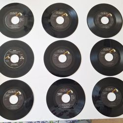 Elvis Presley Lot of 11 Vinyl 45s – Collector Series & 1 Original (1966–77)