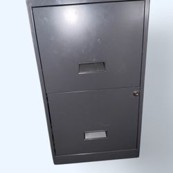 Two-Door Grey Filing Cabinet – Sturdy & Spacious (No Key)