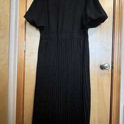 Black Dress SizeL(12) Heels Shoes Size7,5 Brand New!!!