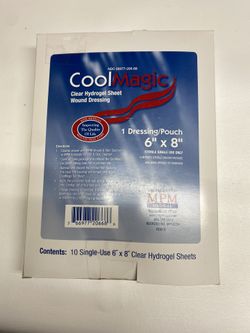 Cool Magic clear hydrogel sheets 6x8