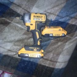 DeWalt Drill And Batteries 