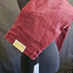 Michael Kors Selma Skinny High-Rise Jeans (Size 14) – Merlot, NWT!