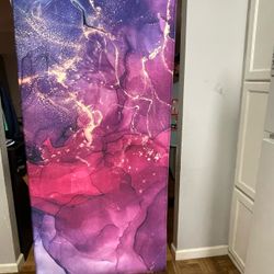 Large printed desk mat