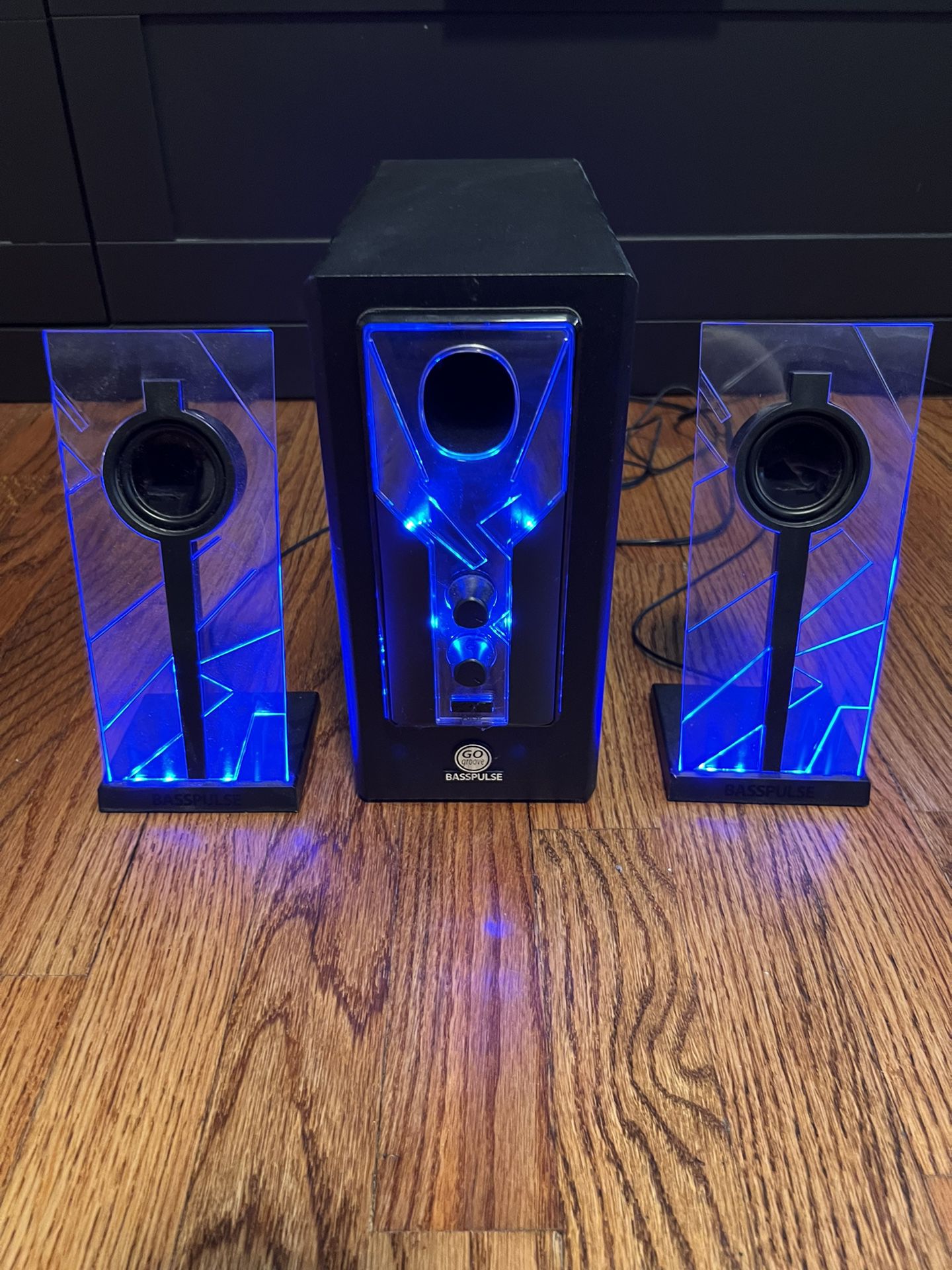 Speaker And Subwoofer Set Blue